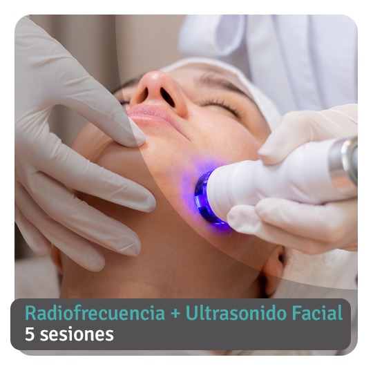 Radiofrecuencia + Ultrasonido Facial – 5 sesiones