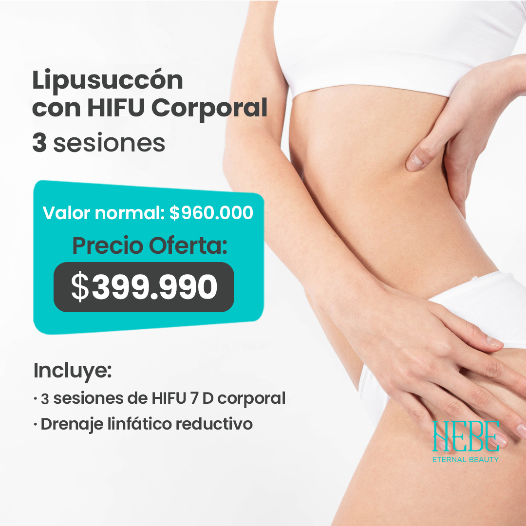 Lipo s/ Cirugía con HIFU 7D Corporal – 3 Sesiones